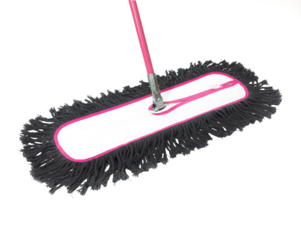 ไม้ม็อปดันฝุ่นด้ามหุ้ม ผ้าเทา